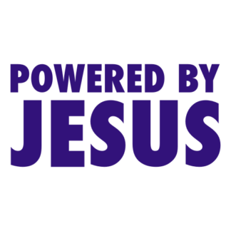 Powered By Jesus Decal (Purple)